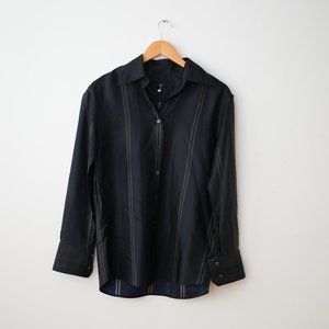 Silk Slim Fit Striped Shirt